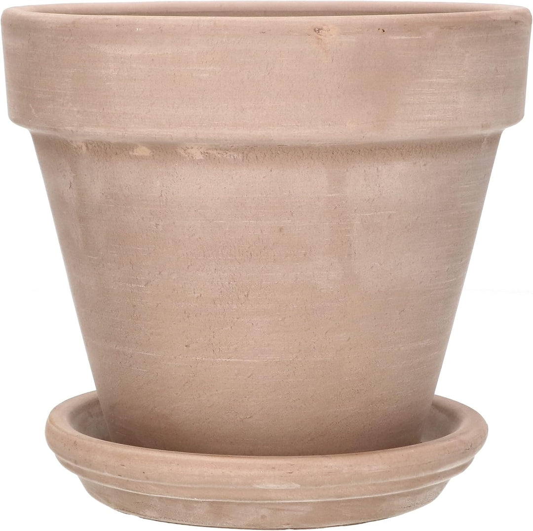KOTARBAU® Blumentopf Übertopf aus Terrakotta Mokka ⌀ 13 cm für Innenräume und Gärten Mokka 13 Cm, Mo