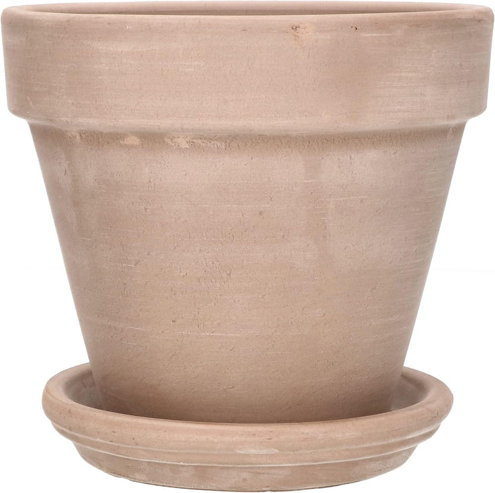 KOTARBAU® Blumentopf Übertopf aus Terrakotta Mokka ⌀ 13 cm für Innenräume und Gärten Mokka 13 Cm, Mo