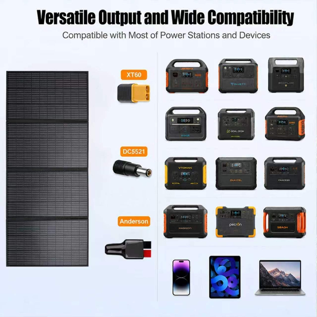 300W Faltbares Solarpanel Tragbares Monokristallin Solar Panel für Camping, 300W