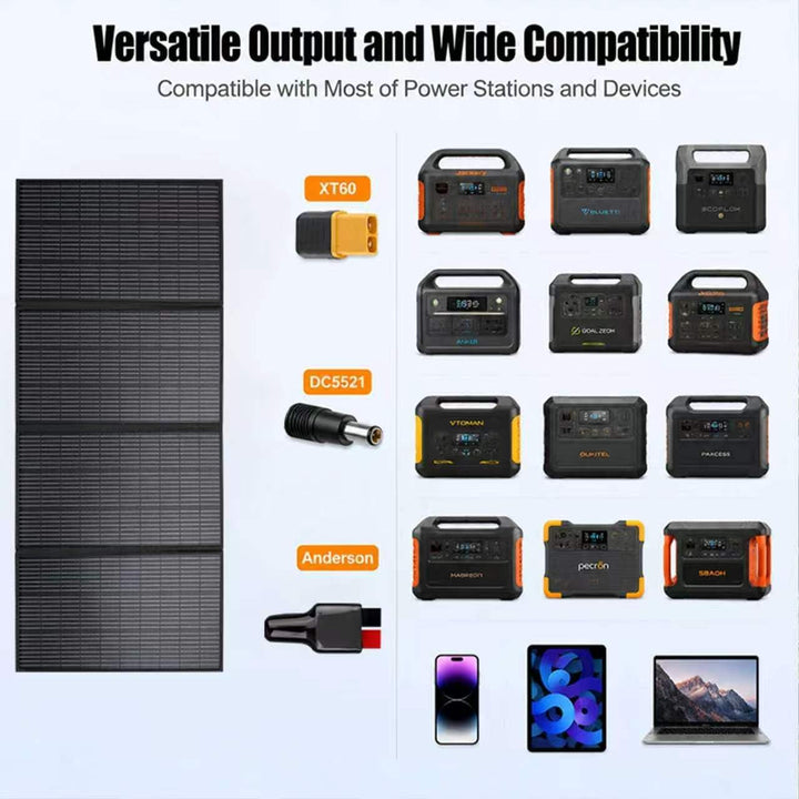300W Faltbares Solarpanel Tragbares Monokristallin Solar Panel für Camping, 300W
