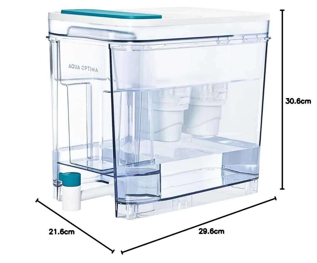 Aqua Optima Laica WD1001 Filtered Water Tank 8,2 l mit 6 Filtern für Fridge oder Counttop Water Disp