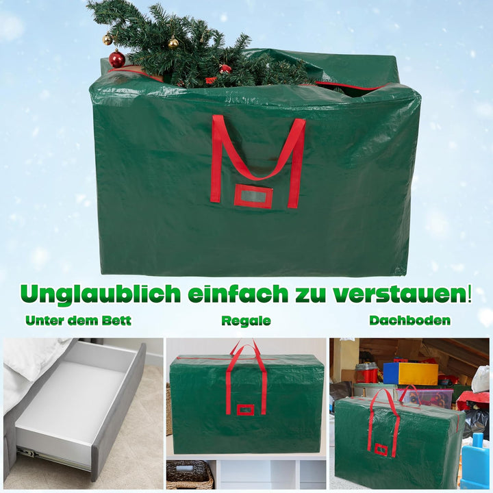 Weihnachtsbaum Aufbewahrungstasche, Xmas Baumtasche mit Reissverschluss &amp; Tragegriffen, Sicheren Lag