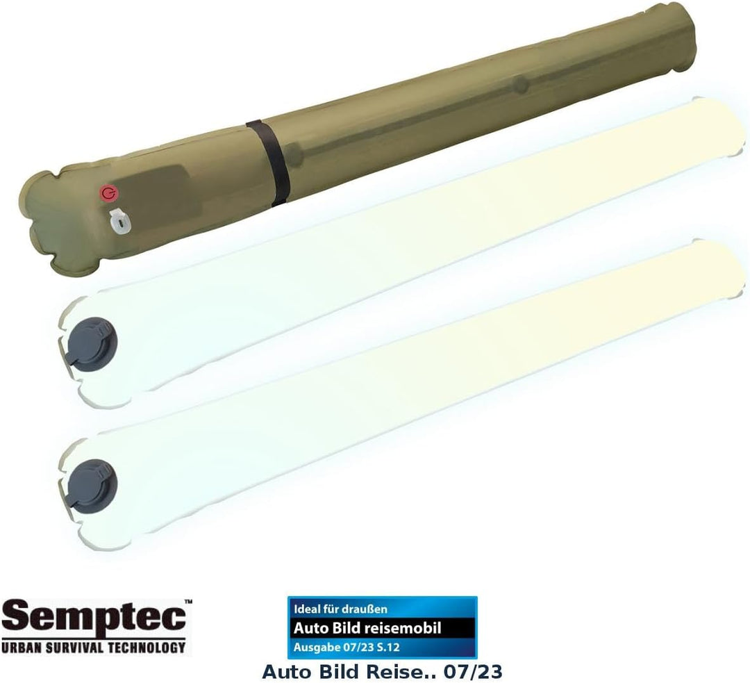 Semptec Urban Survival Technology Campinglampe LED Akku: 2er-Set Aufblasbare XL-Akku-Campingleuchte