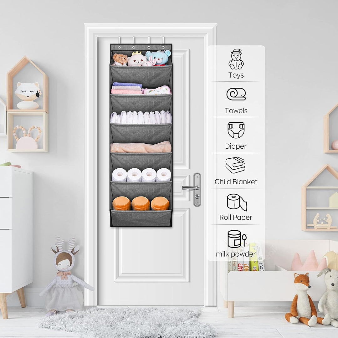 SLEEPING LAMB Schuhregal für Tür mit grosser tiefer Tasche, Schuh-Organizer für Schrank, Wohnheim un