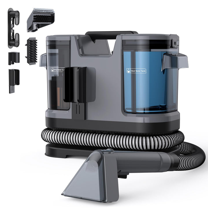 Lubluelu Upgrade Nasssauger Polsterreiniger Gerät mit 600 W – 22 kPa Teppichreiniger Waschsauger, tr