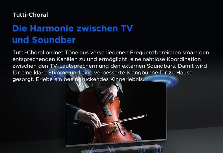 TCL S45HE 2.0 Kanal TV Partner Soundbar mit Dolby Atmos und DTS Virtual:X, AI Sonic-Adaptation Ready