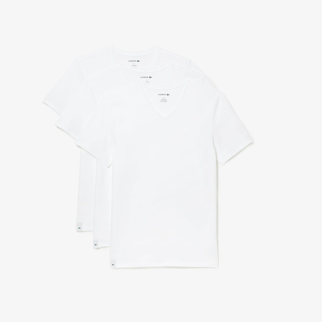 Lacoste Herren Unterhemd XS Weiss, XS Weiss