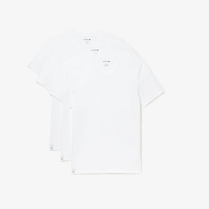 Lacoste Herren Unterhemd XS Weiss, XS Weiss