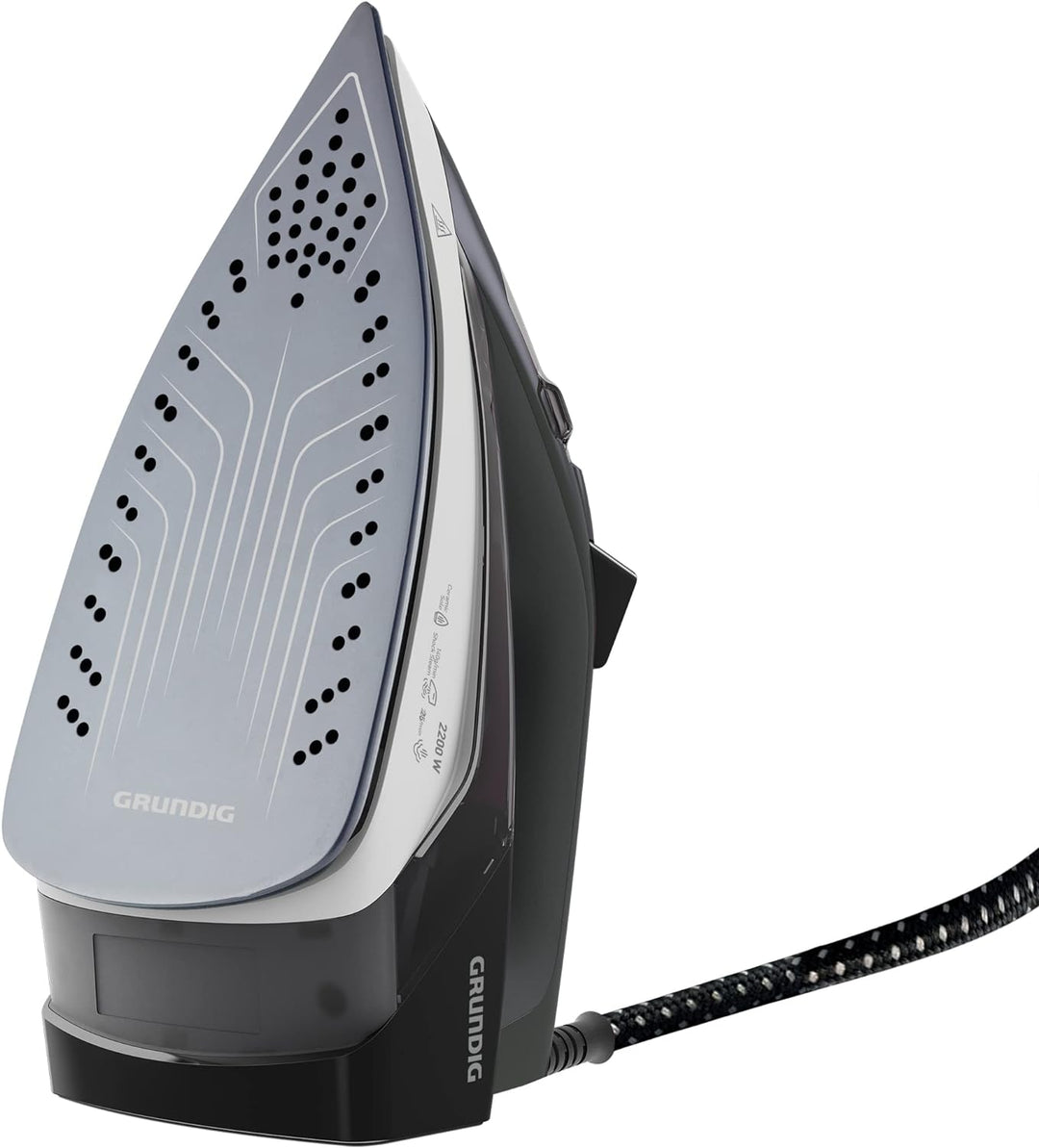 Grundig SI 4850 Dampfbügeleisen, Grau/Weiss/Violett, único