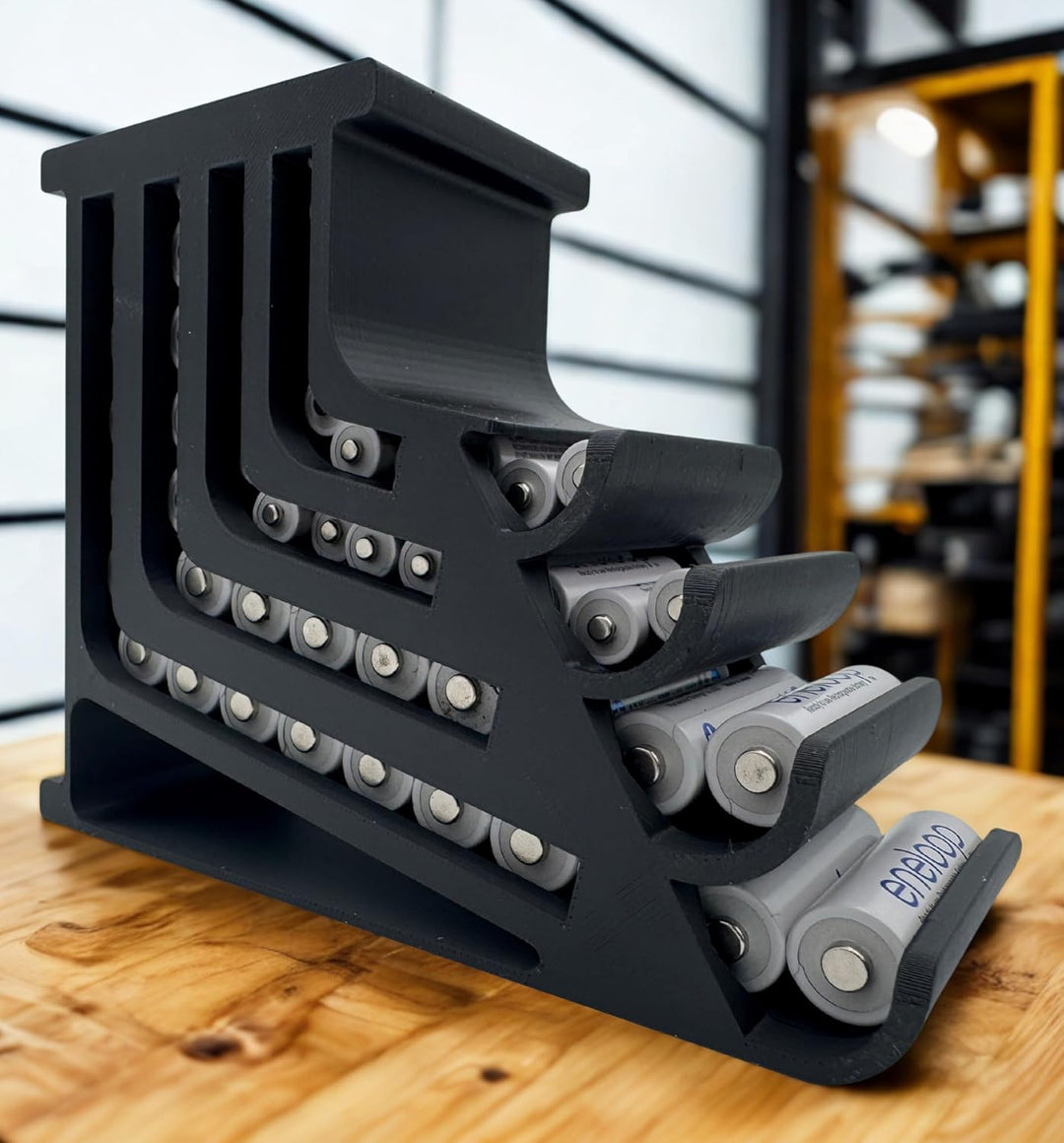 Batterie Aufbewahrungsbox – Batterie Organizer für AA Mignon & AAA Micro – Batteriebox Aufbewahrung