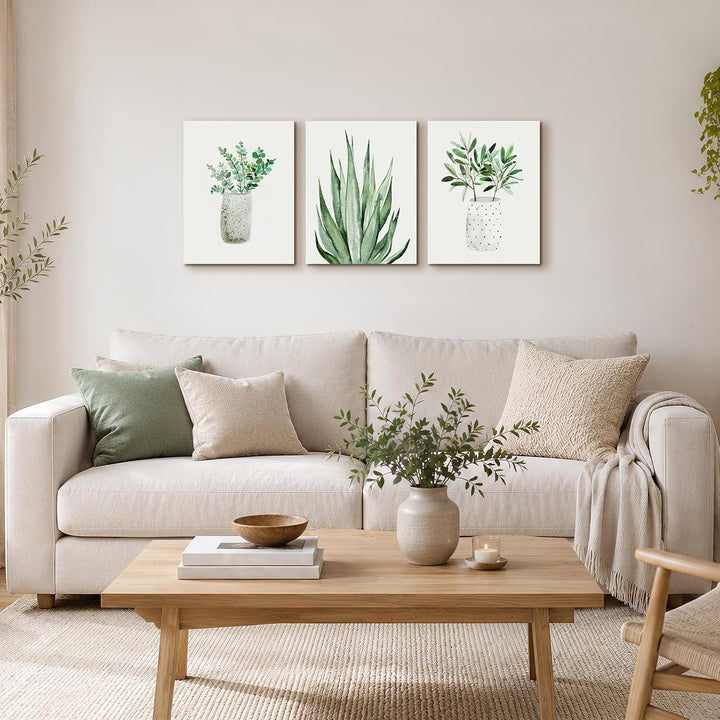 MHARTK66 Aloe Vera Grüne Pflanzen Bilder, Natur Wandbilder Wohnzimmer, Modern Kunstdruck Dekoratione