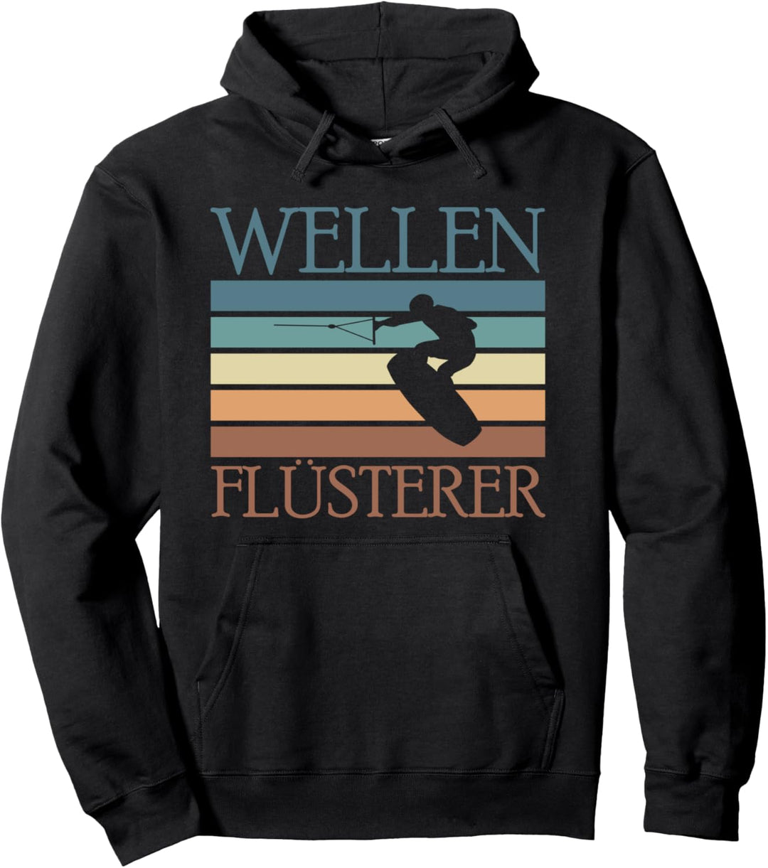 Wellen Flüsterer Wakesurf Wakeboard Wakeboarder Wakeboarding Pullover Hoodie