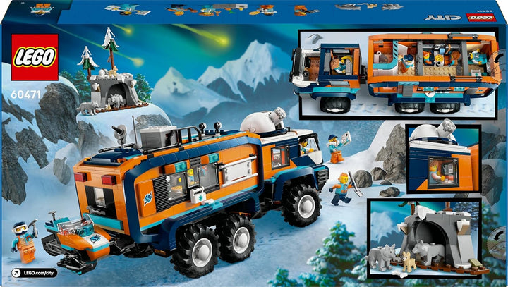 LEGO City Arktis-Truck mit Labor – BAU- und Spielset – Erkundungsfahrzeug mit Lenkung und Federung –