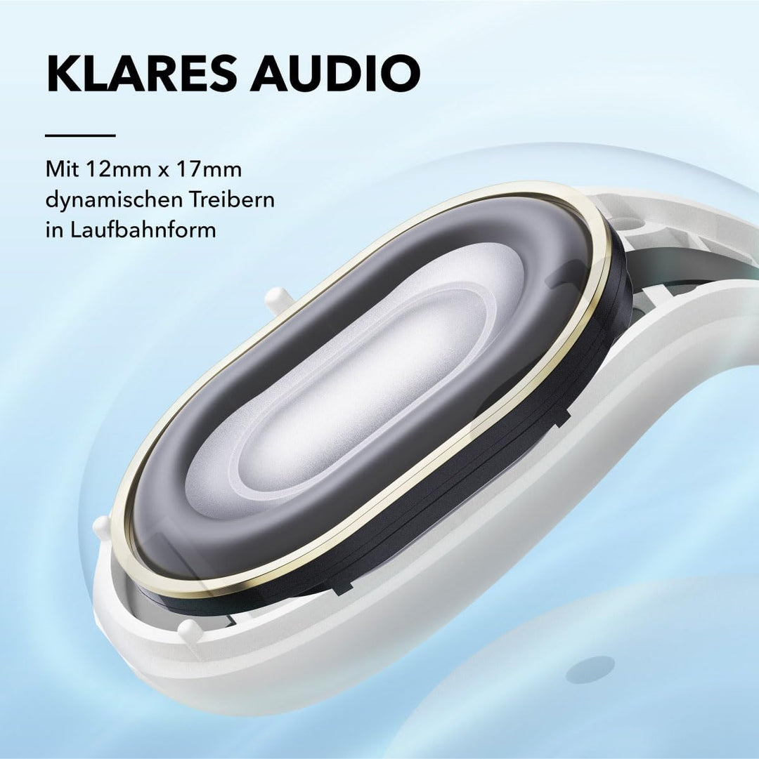 soundcore C30i by Anker, Open-Ear Earbuds, Clip On Kopfhörer, Leichtes Design, Stabiler Halt, Abnehm