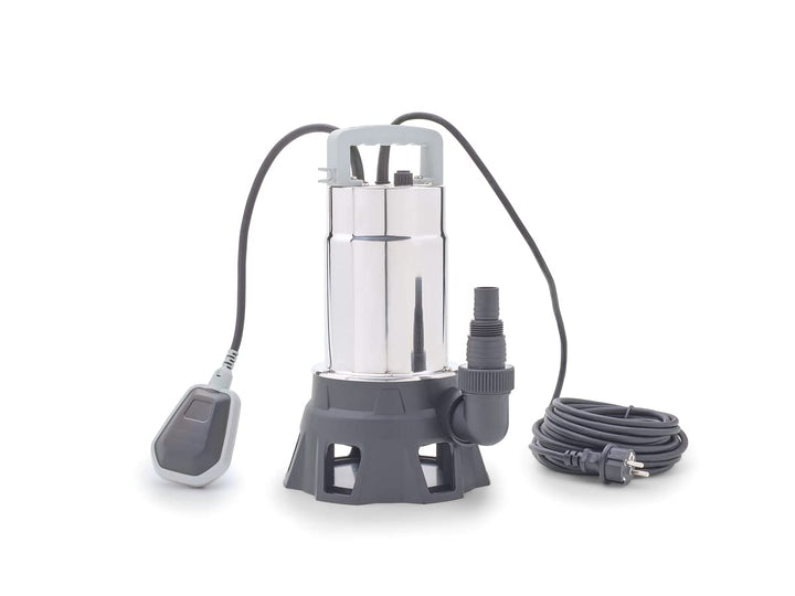 Pontec 87065 PondoDrain Mud 19000 - grausilberne Entwässerungspumpe für Baustellen, Teiche oder Kell