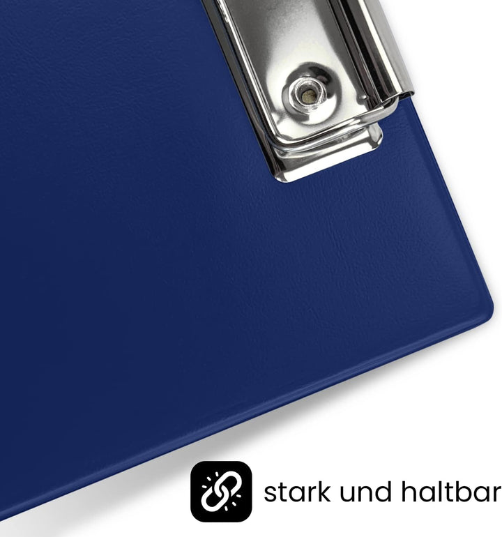 Netuno 7 Stück Klemmbrett A5 farbig sortiert mit Metallclip Schreibplatte aus Hartkunststoff Dokumen