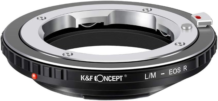 K&F Concept L/M-EOS R Bajonettadapter Objektiv Ring für Leica M LM Objektiv auf Canon EOS R-Mount Sp