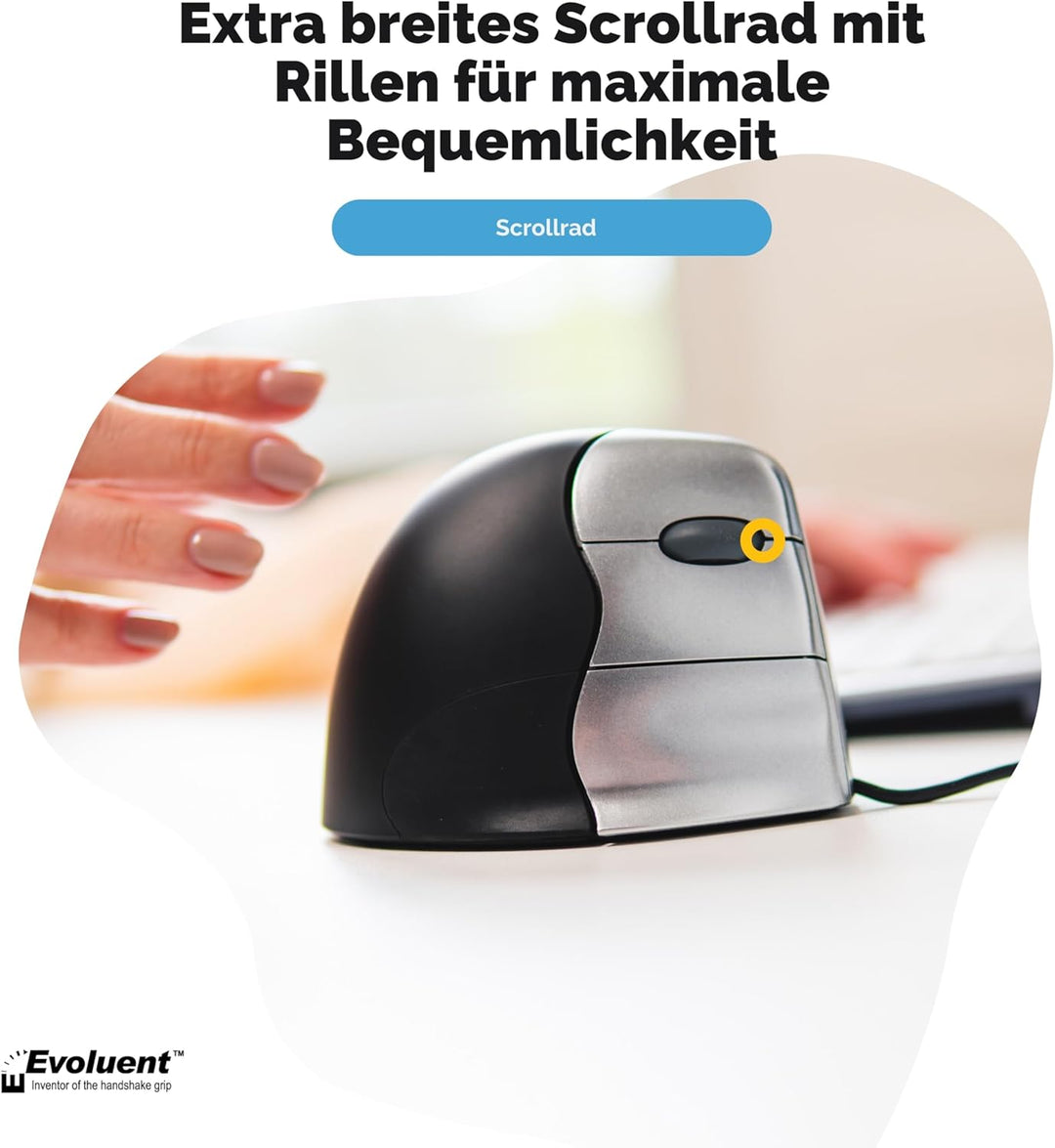 Evoluent VM3R VerticalMouse 3 Maus USB für Rechtshänder