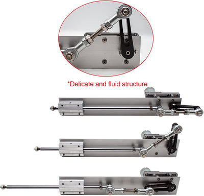 Toplionace Hub 2-8cm Hubzyklus Linearaktuator, DC 12V / 24V Getriebe Einstellbarer Teleskopmotor DIY