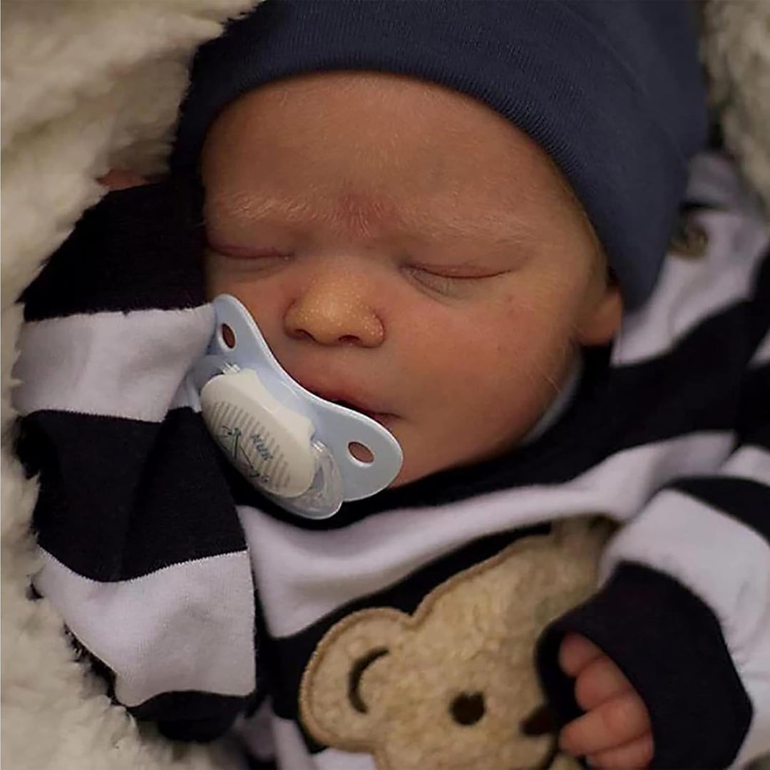 ZIYIUI Reborn Babys mädchen 22 Zoll 55cm Lebensecht Reborn Babypuppe WeichSilikon Vinyl Puppen Wie e