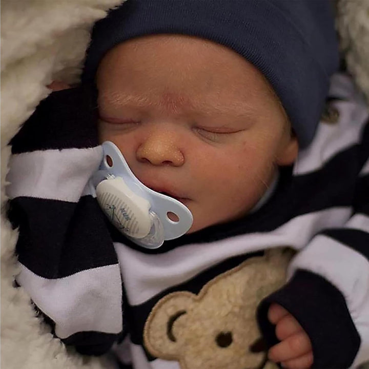ZIYIUI Reborn Babys mädchen 22 Zoll 55cm Lebensecht Reborn Babypuppe WeichSilikon Vinyl Puppen Wie e