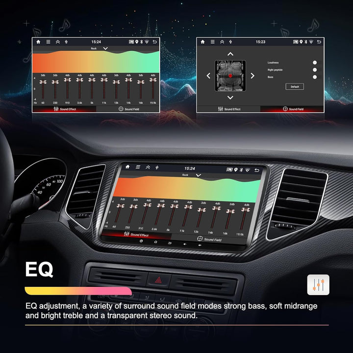 [2+64G] Hikity Android Autoradio Carplay für VW Golf 5 Golf 6 Passat Jetta Polo Candy Autoradio mit