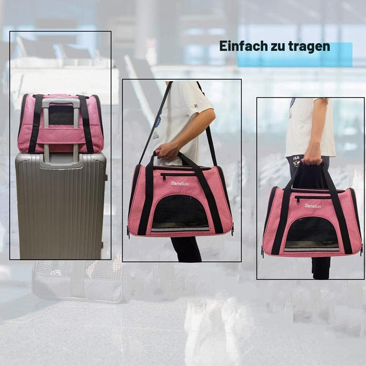 Weiche Tragetasche für Katzen, Kätzchen, Hunde, Welpen, von Fluggesellschaften zugelassen für Reisen
