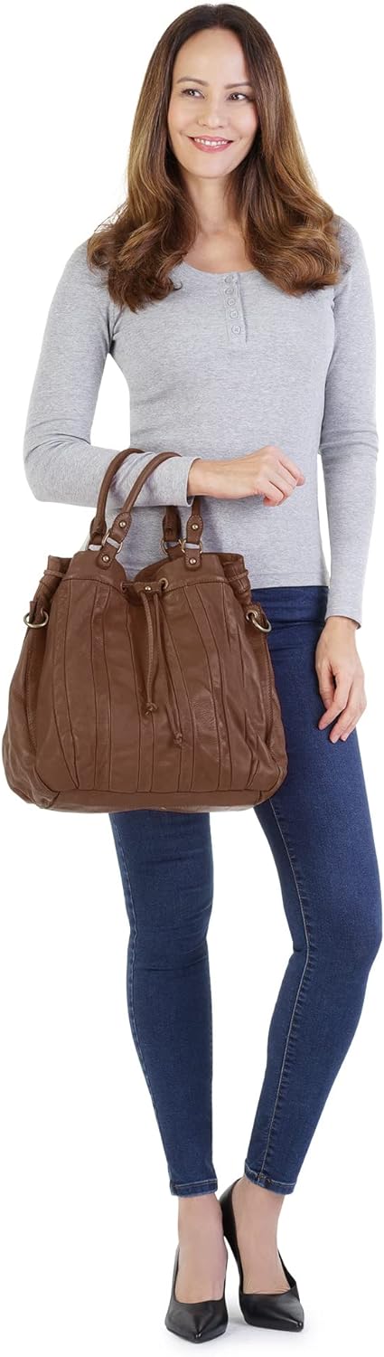 forty° Shopper Echt Leder Damen - 021143 Cognac, Cognac