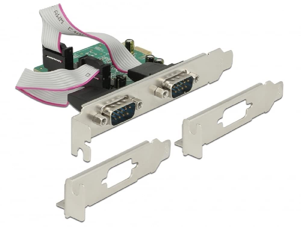 Delock PCI Express Karte zu 2 x Seriell RS-232 High Speed 921K mit Spannungsversorgung