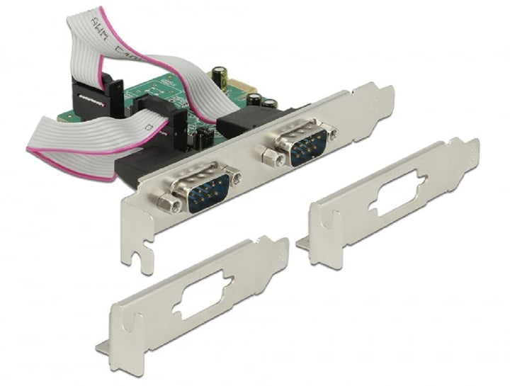 Delock PCI Express Karte zu 2 x Seriell RS-232 High Speed 921K mit Spannungsversorgung