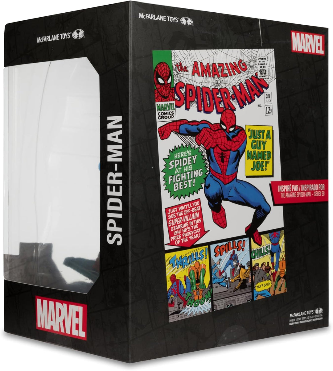 McFarlane Toys -Marvel Spider-Man Posierte Figur im Massstab 1:10 mit Szene (The Amazing Spider-Man