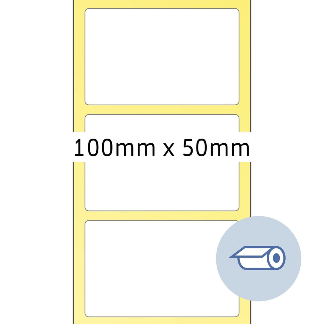 HERMA 4090 Thermodrucker Etiketten, 2000 Stück, 100 x 50 mm, selbstklebend, Thermotransfer Etiketten