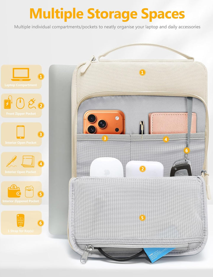 HYZUO 13,3-14 Zoll Laptoptasche Hülle Tasche für MacBook Pro 14 M5 M4 M3 M2 M1 A3426 A3427 2026-2021