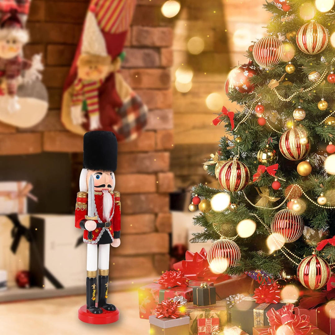 Jodsen Weihnachten Nussknacker Dekorationen,Weihnachten Holzsoldat Nussknacker Figuren,Xmas grosse h