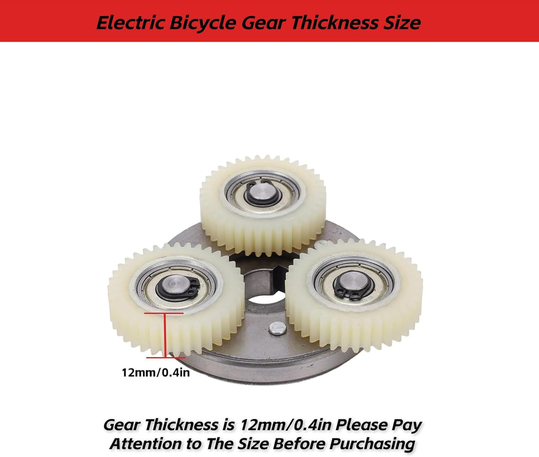 SPYMINNPOO Elektrofahrrad 36T Nylonzahnräder und 70mm Kupplungssatz für Bafang 250W 350W Mid Drive M