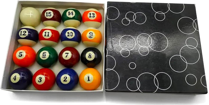 Professionelle Billardkugel-Box, Standardgrösse, komplettes Set mit amerikanischen Billardkugeln 16