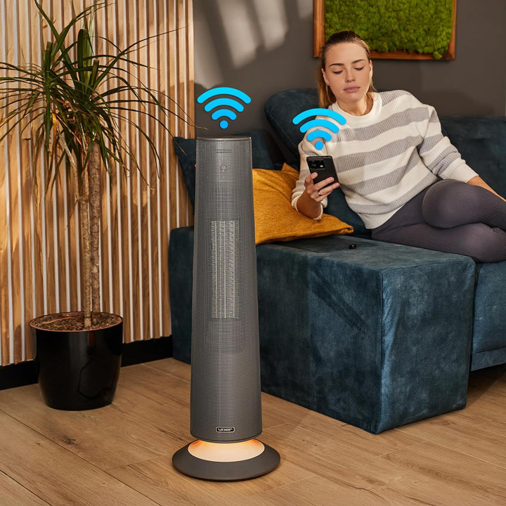 Yoer SkyTower FH06G, Keramik-Heizlüfter 2500W, Elektrischer Heizkörper, Heizlüfter, Fernbedienung, W