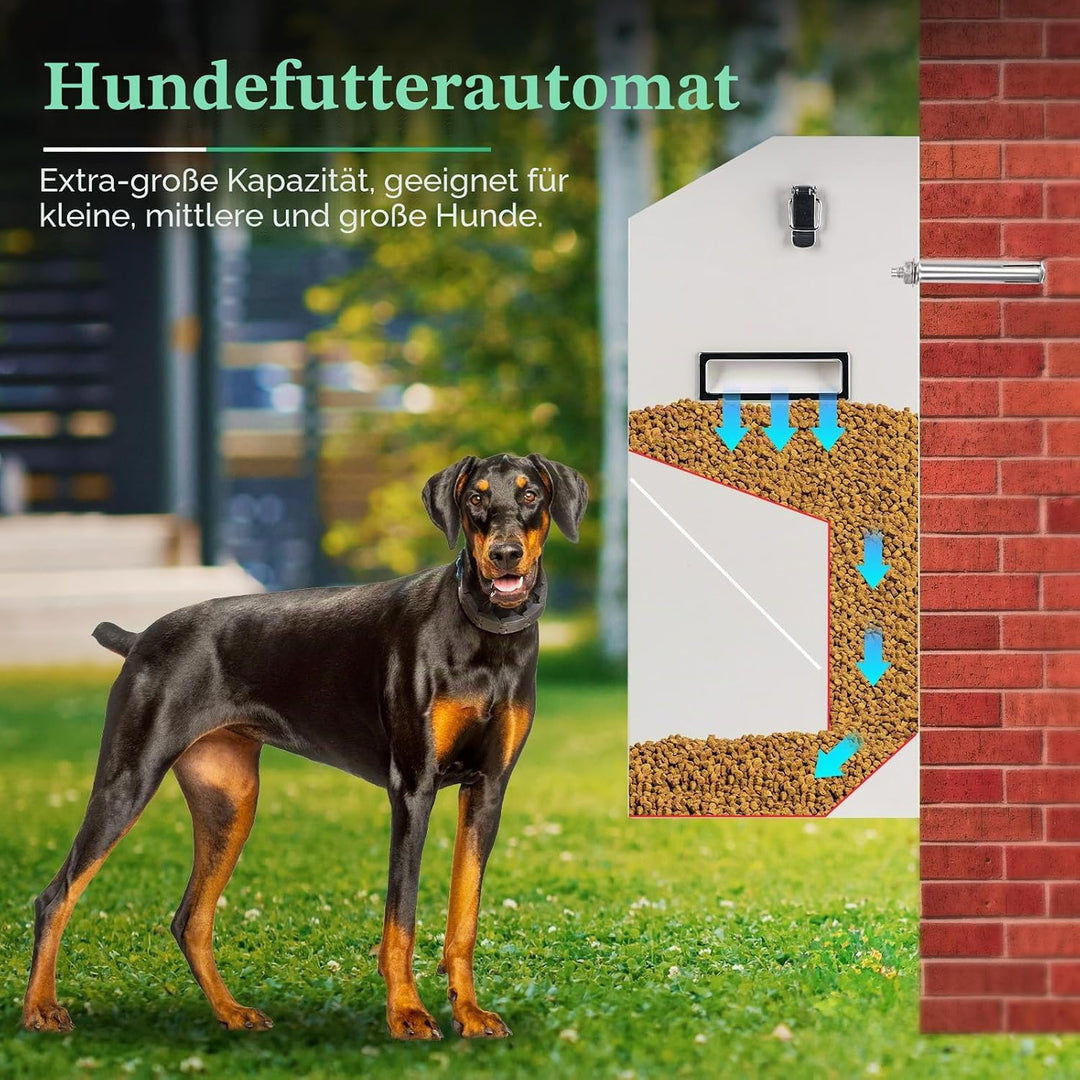 Automatischer Futterspender für Grosse Hunde, Futterspender für Hunde Grosser Rassen, 50lbs Futtersp
