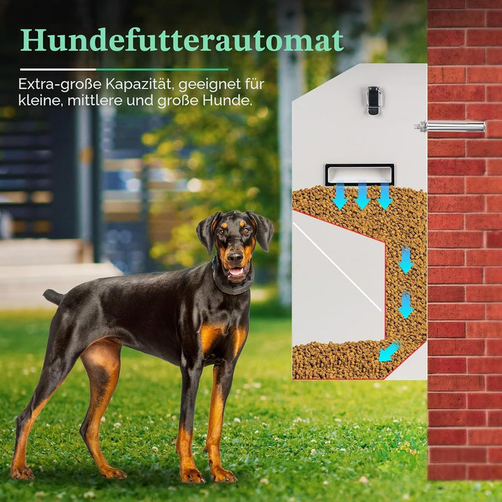 Automatischer Futterspender für Grosse Hunde, Futterspender für Hunde Grosser Rassen, 50lbs Futtersp