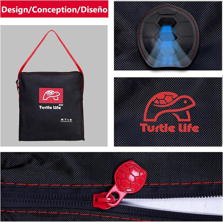 Turtle Life Gartenliege Abdeckung, Abdeckhauben für Liegen Wasserdicht, Liegestuhl Abdeckung mit Bel