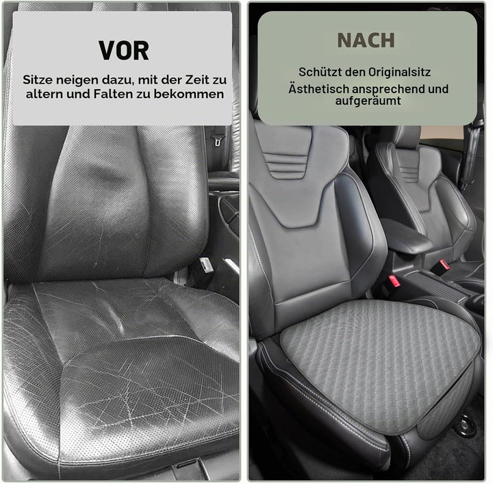 2 Stück Auto Sitzkissen Vordersitze,Sitzauflagen Vordersitze 60×49 cm,rutschfest Atmungsaktiv Autosi