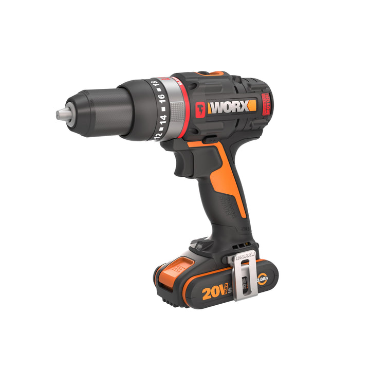 WORX 18V(20V MAX) Akku-Schlagbohrmaschine WX-JCR, PowerShare, bürstenloser Motor, 50Nm, variable Dre