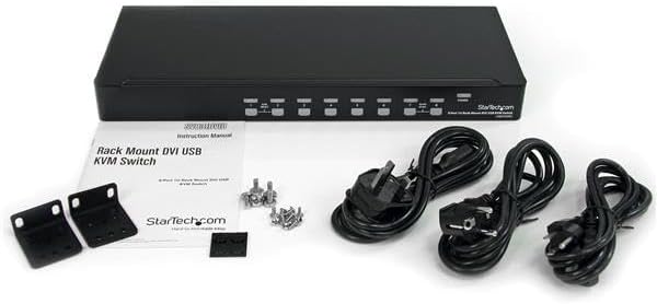 StarTech.com 8-Port DVI USB KVM Switch -DVI USB KVM Switch - 8-Port KVM-Switch -DVI KVM-Switch - KVM