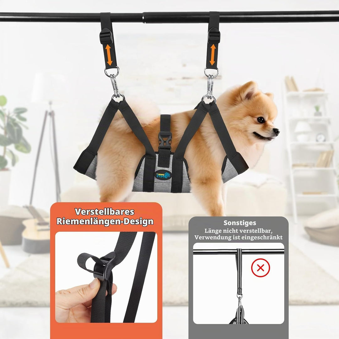Ownpets Hundepflege Hängematte, Hängematten Geschirr mit 4 Haken, für Baden Waschen Pflegen und Nage