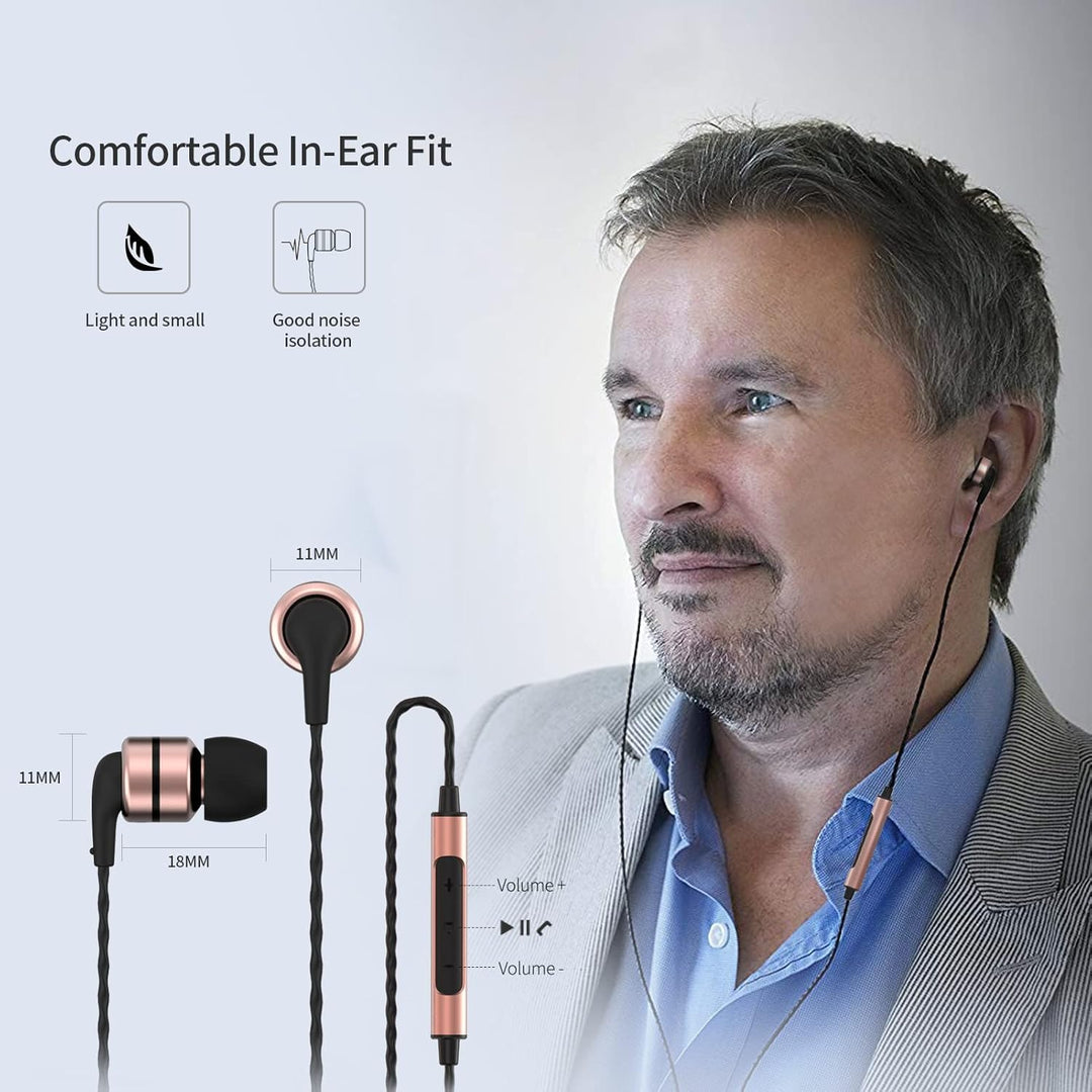 SoundMAGIC E80C Kabelgebundene Ohrhörer mit Mikrofon HiFi Stereo Audiophile Kopfhörer Geräuschisolie