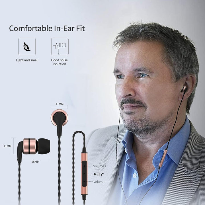 SoundMAGIC E80C Kabelgebundene Ohrhörer mit Mikrofon HiFi Stereo Audiophile Kopfhörer Geräuschisolie