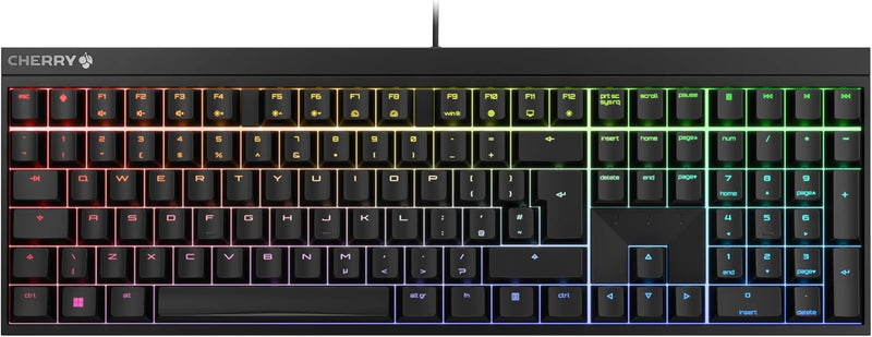 CHERRY MX 2.0S, mechanische Gaming-Tastatur mit RGB-Beleuchtung, Britisches Layout (QWERTY), kabelge