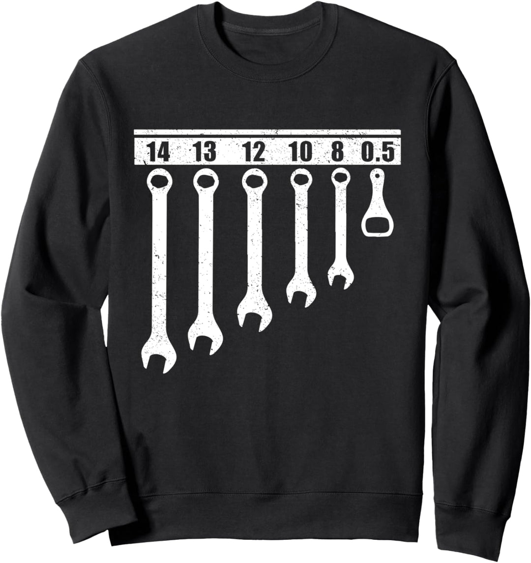 Schraubenschlüssel und Bieröffner Sweatshirt