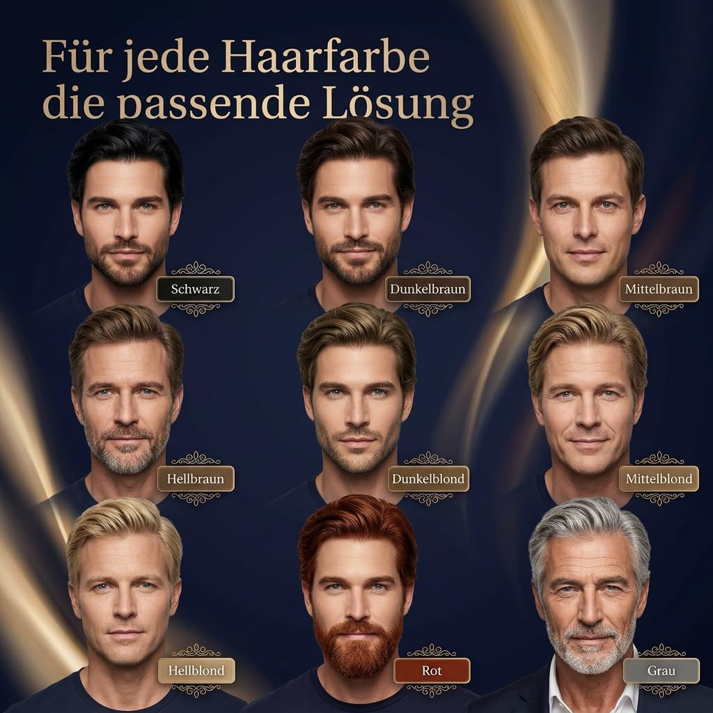 Take Hair Streuhaar für Männer I Hält bei Regen und Wind I 25g Schütthaar zur Haarverdichtung I Hair