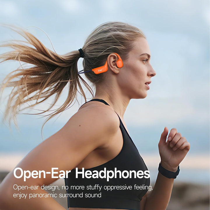 esonstyle Kopfhörer Schwimmen Bluetooth 6.0 - IP68 wasserdichte, Knochenschall Kopfhörer mit 8GB Spe